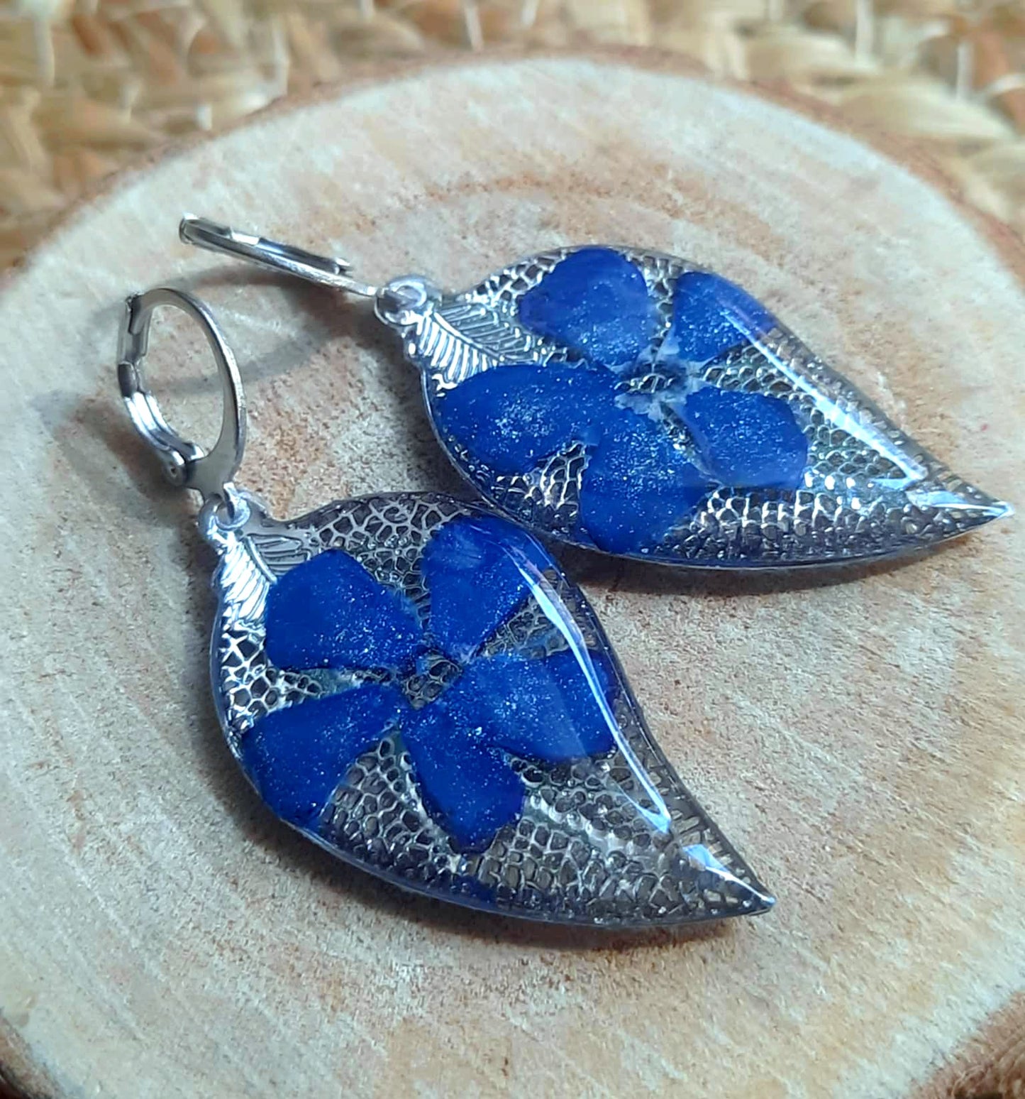 Boucles d'oreille, Pervenche
