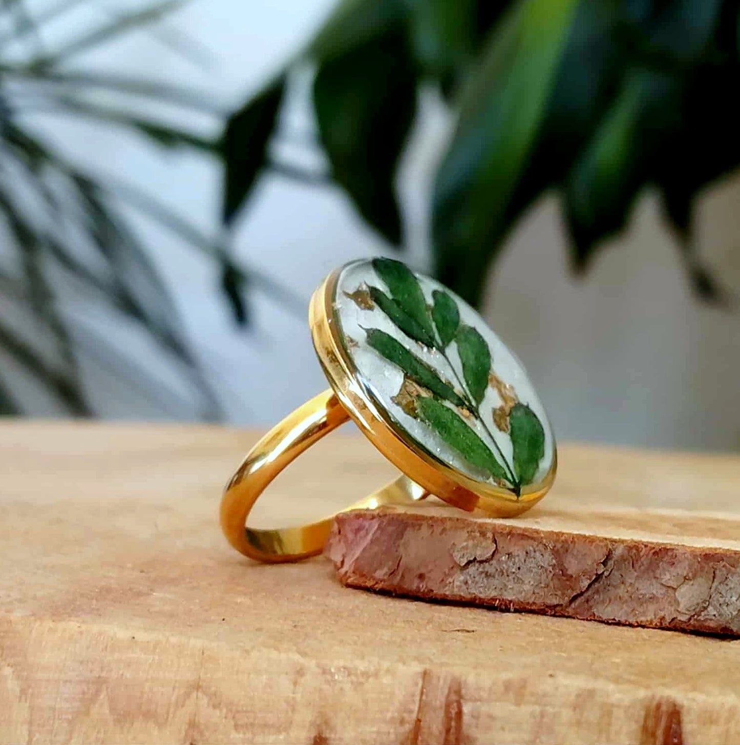 Bague Feuille d'indigotier