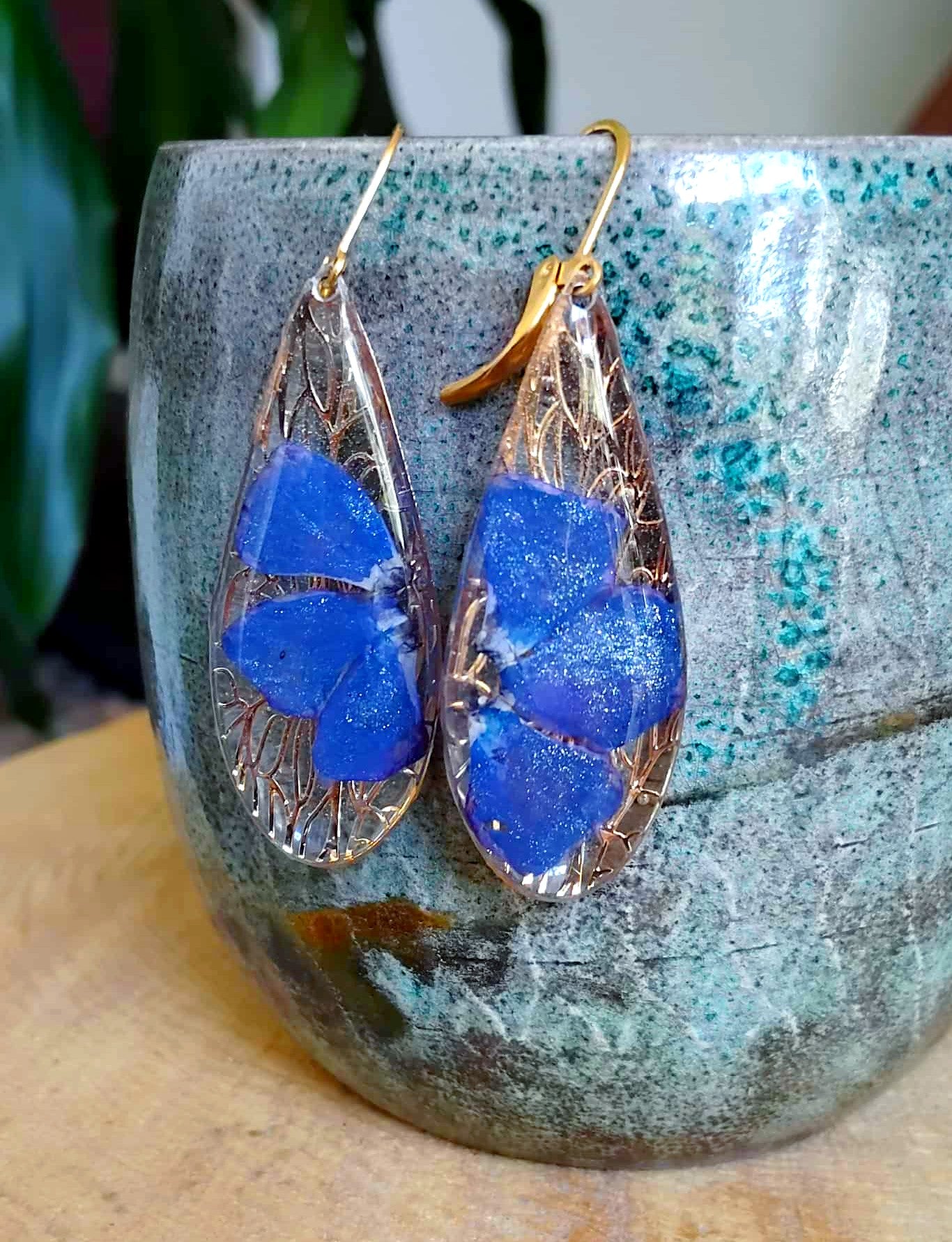 Boucles d'oreille, Pervenche