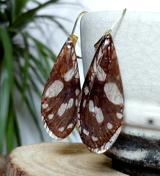 Boucles d'oreille, Aile de papillon