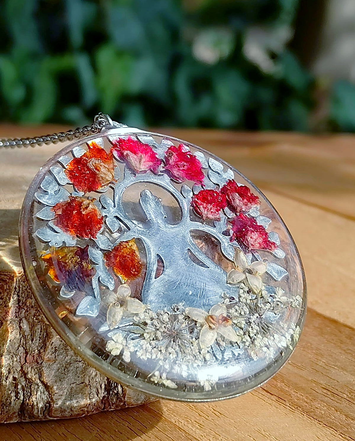 Collier Fleur de carotte, d'Olivier , Gypsophiles