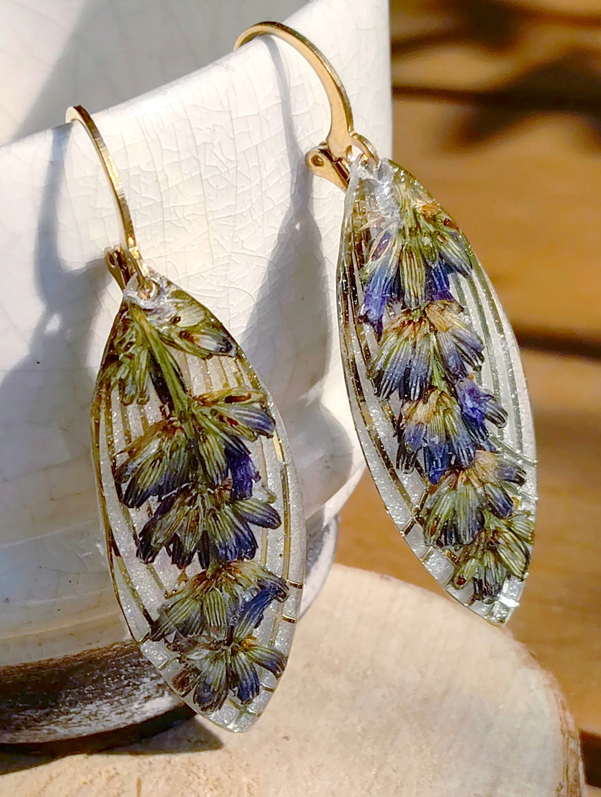 Boucles d'oreille Lavande