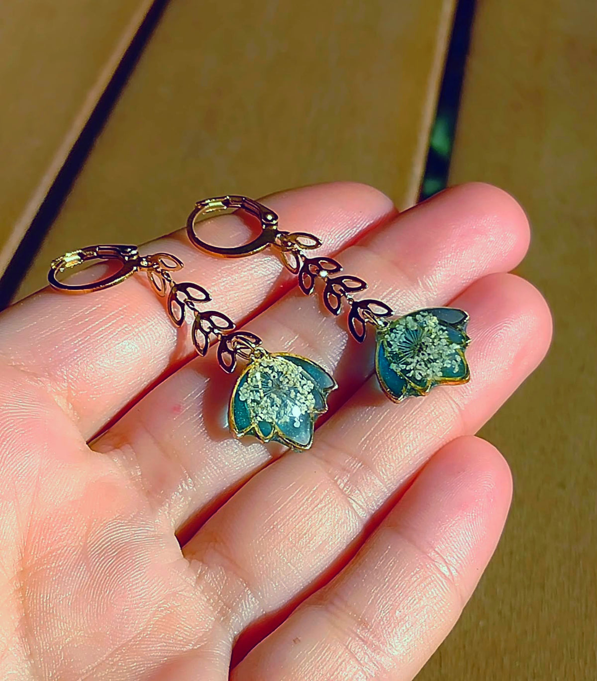 Boucles d'oreille Fleurs de carotte