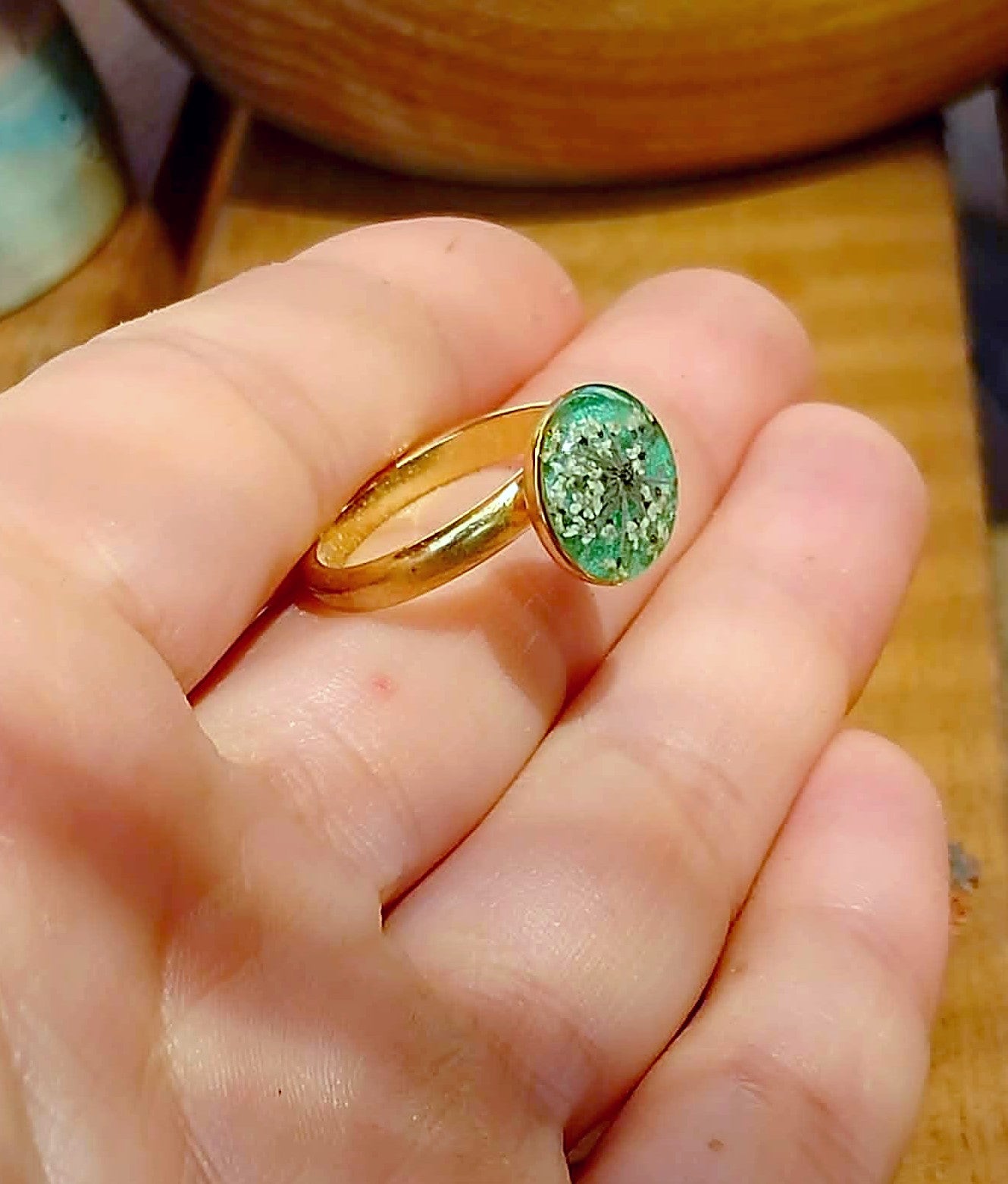 Bague Fleur de carotte sauvage