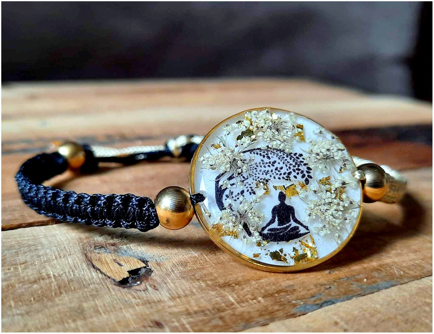 Bracelet, Bouddha, Fleur de carotte